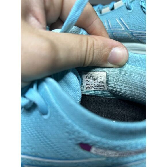 Asics Gel Nimbus 26 Running Shoes Women’s Sz 9 Blue Athletic Trainers - Picture 13 of 15